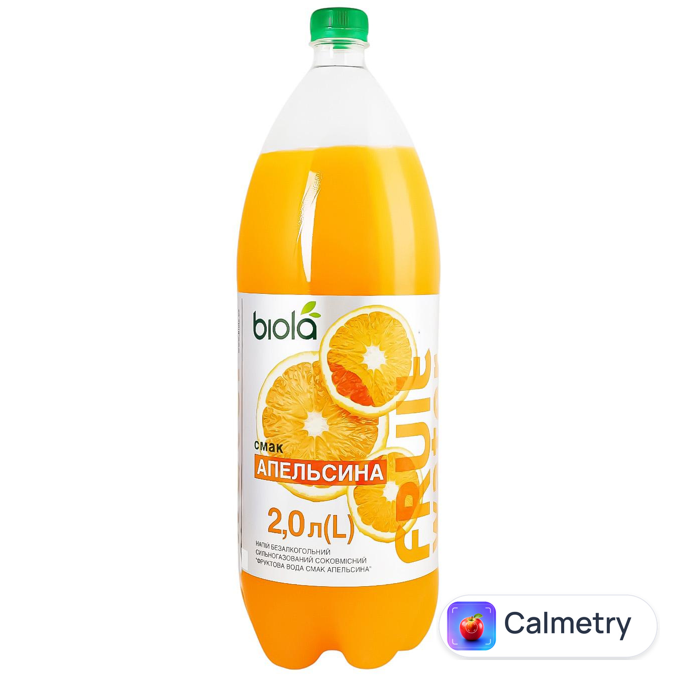 Напій газований Biola Fruit Water Апельсин 2л