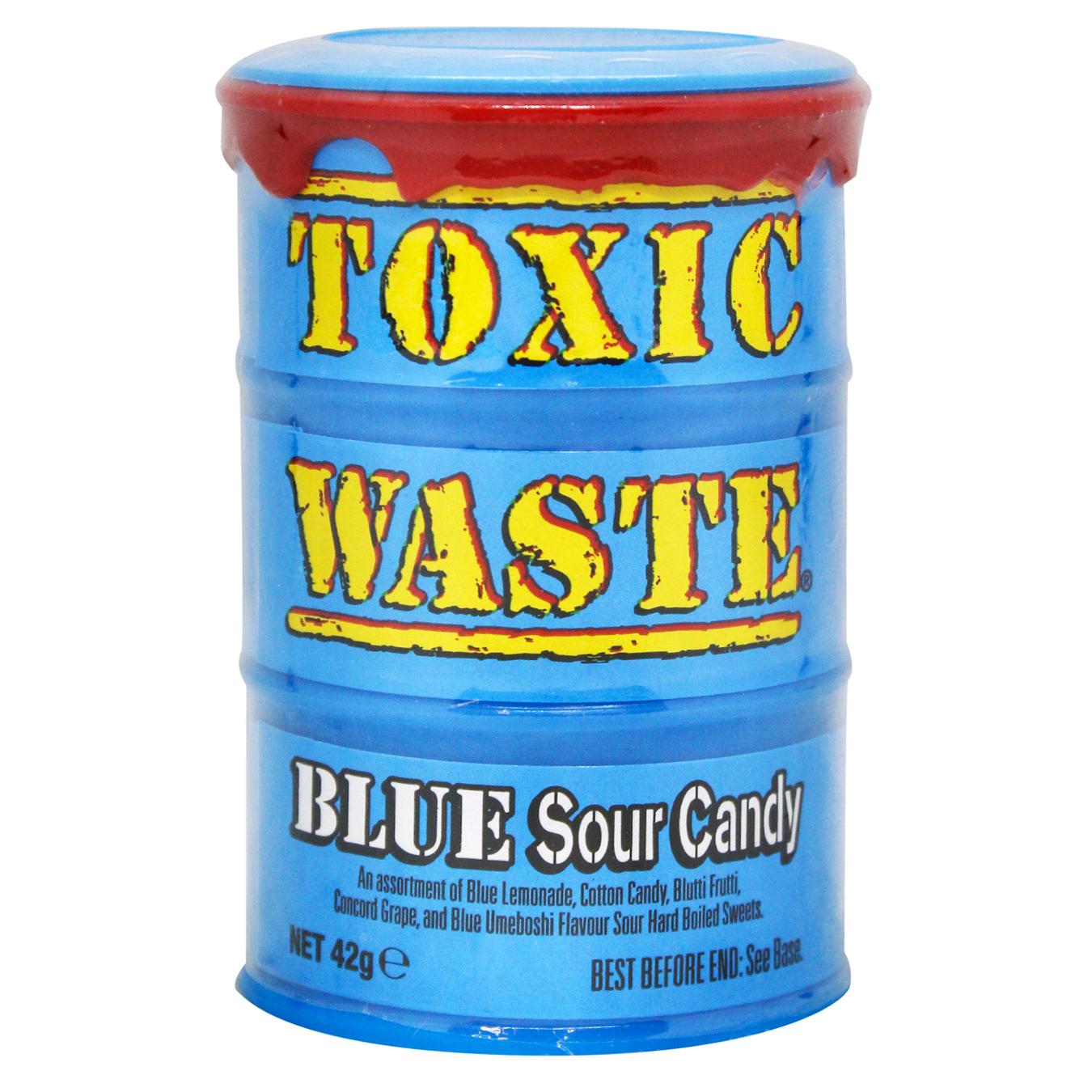 Цукерки Toxic Waste Синя бочка 42г — фото продукту