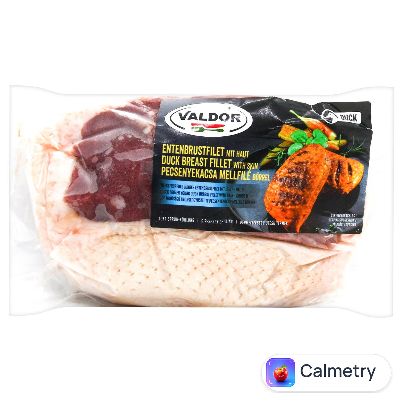 Філе качки Valdor з шкіркою заморожене ~260г х 2шт