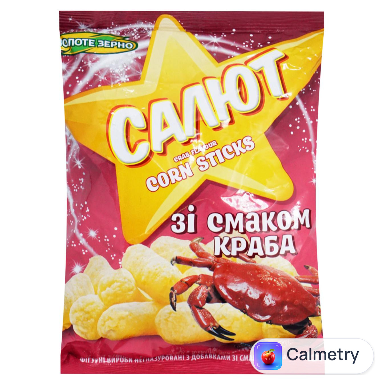 Палички кукурудзяні Золоте зерно Салют зі смаком краба 45г