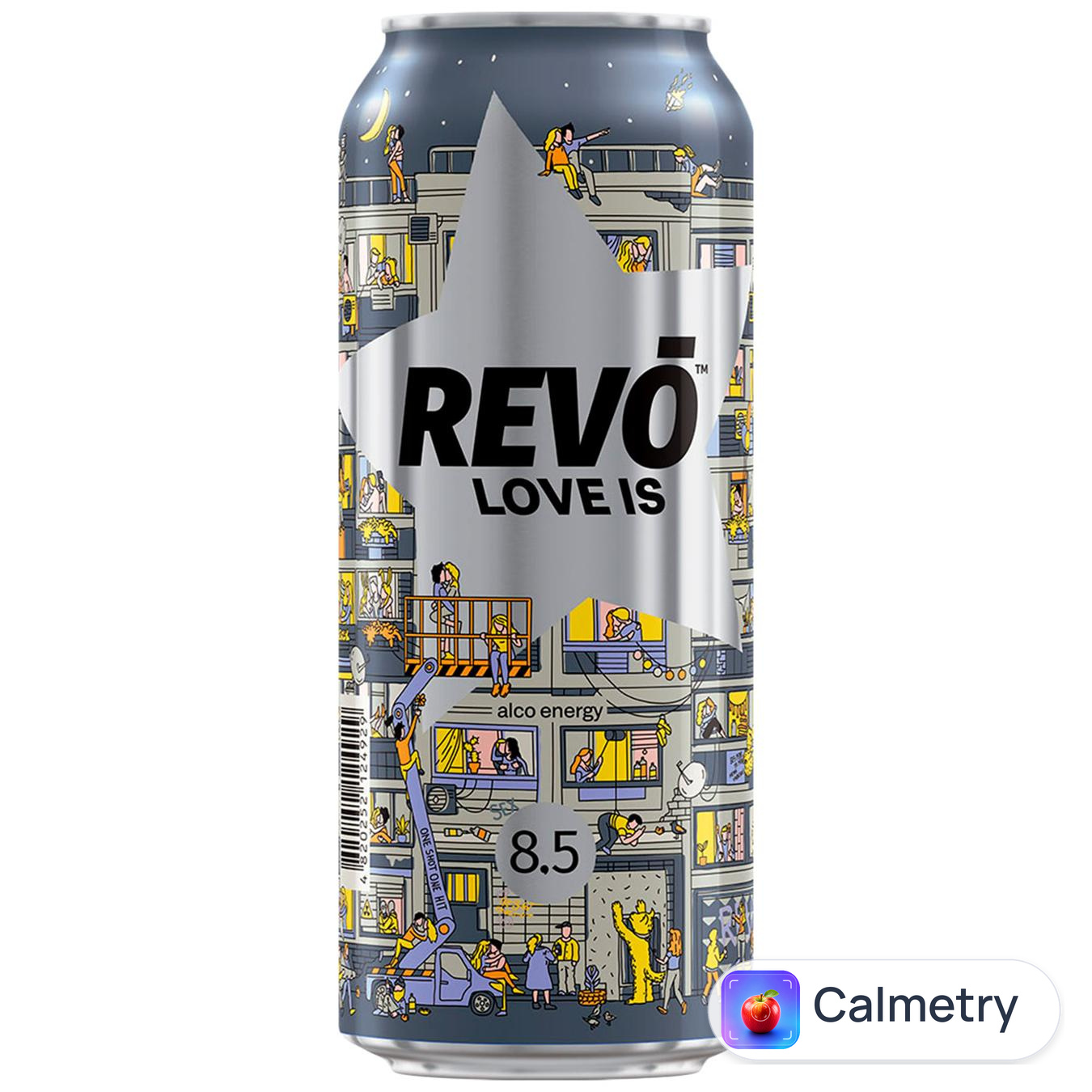 Напій слабоалкогольний Revo Love is енергетичний 8,5% 0,5л — фото продукту