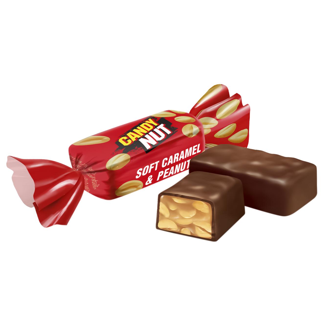 Цукерки Roshen Candy Nut карамель з арахісом — фото продукту