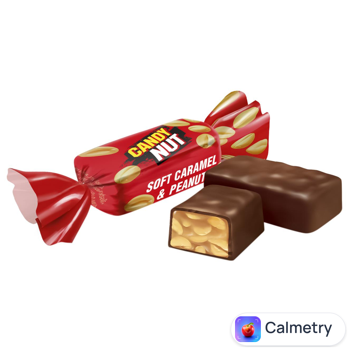 Цукерки Roshen Candy Nut карамель з арахісом — фото продукту
