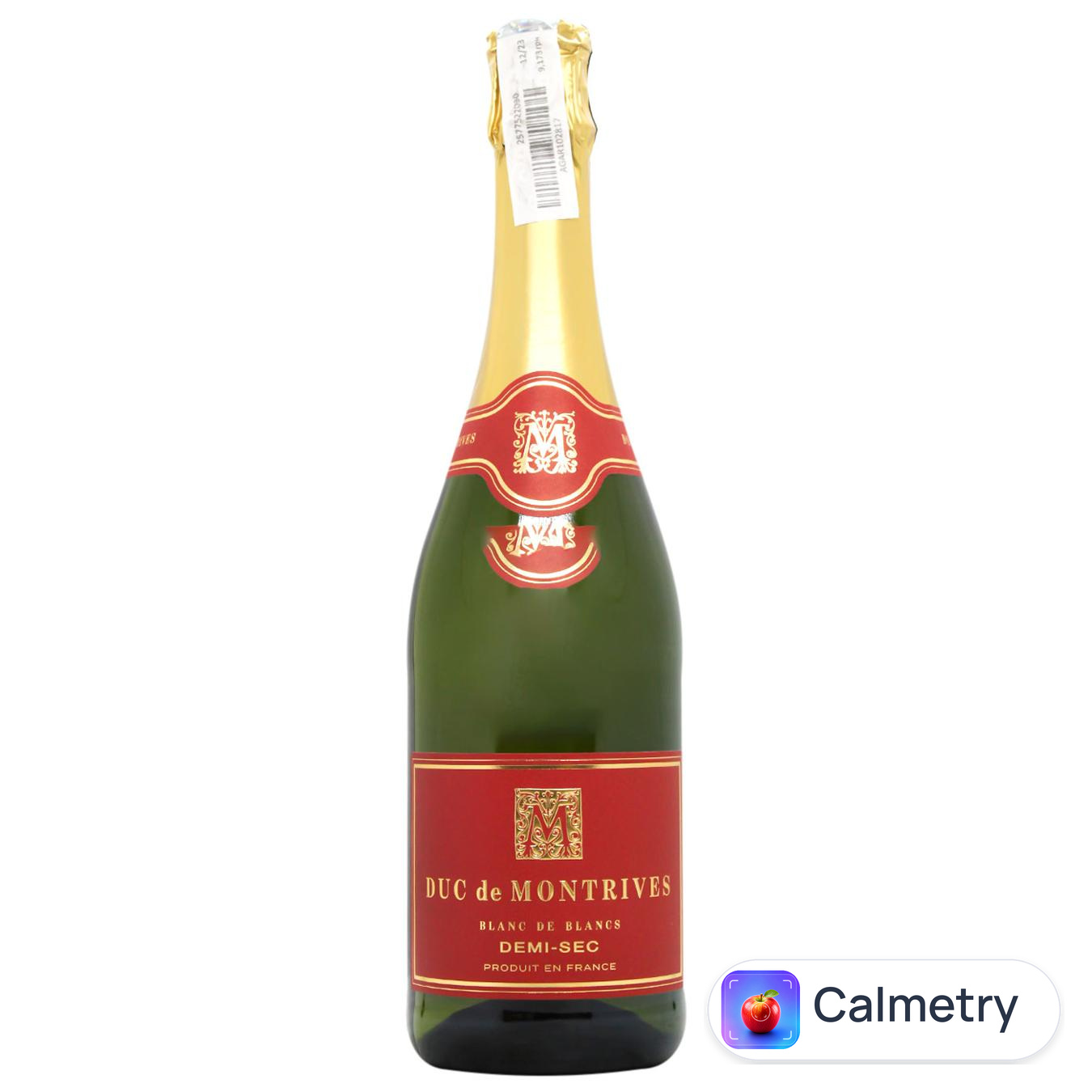 Вино ігристе Duc de Montrives Blanc de Blancs напівсухе біле 11,5% 0,75л