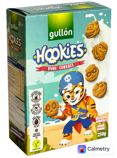Печиво без лактози дитяче Hookies Mini Cereales GULLON 250 г