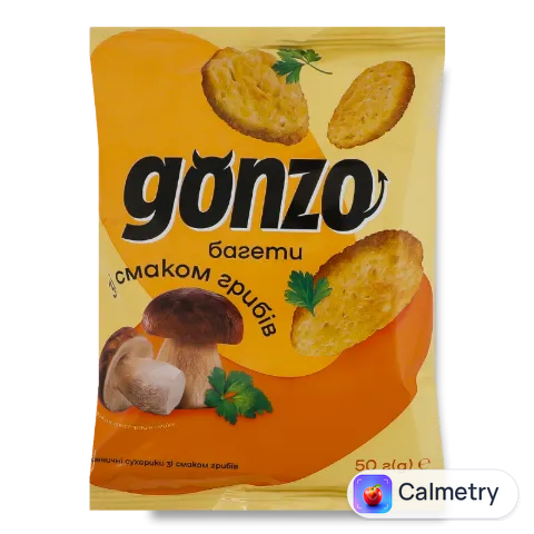 Сухарики Gonzo пшеничні зі смаком грибів