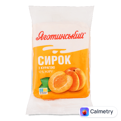 Сирок Яготинський солодкий з курагою 10%, 180г