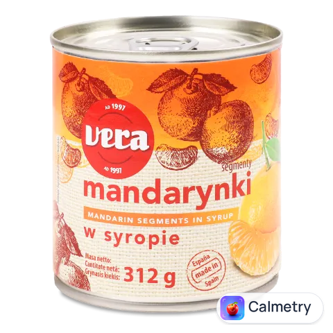 Мандарини Vera часточками у легкому сиропі