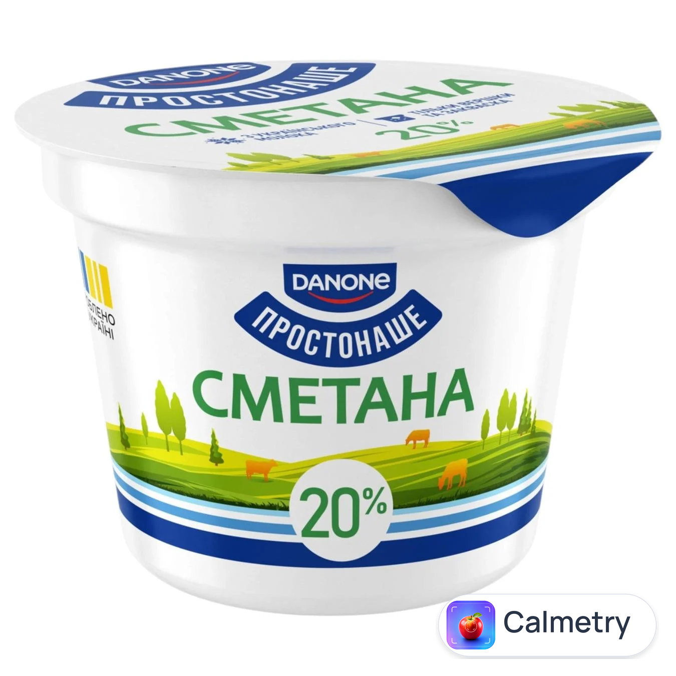 Сметана Простонаше 20% 180г — фото продукту