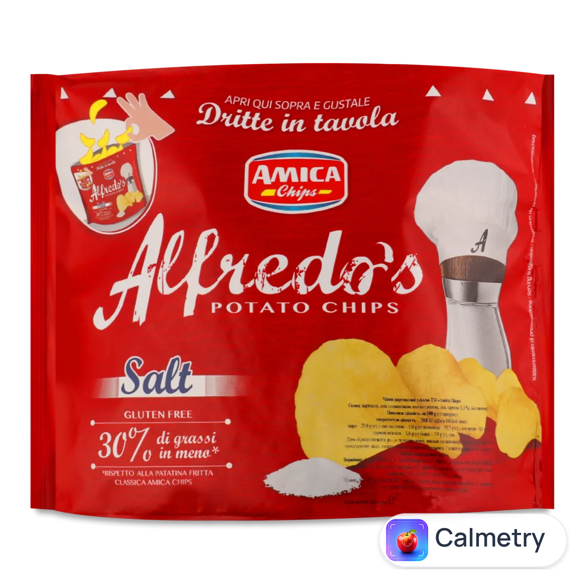Чипси Alfredo's картопляні з сіллю 135г