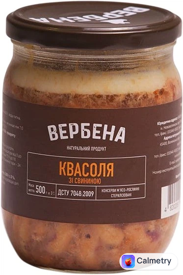 Квасоля Вербена зі свининою 500 г