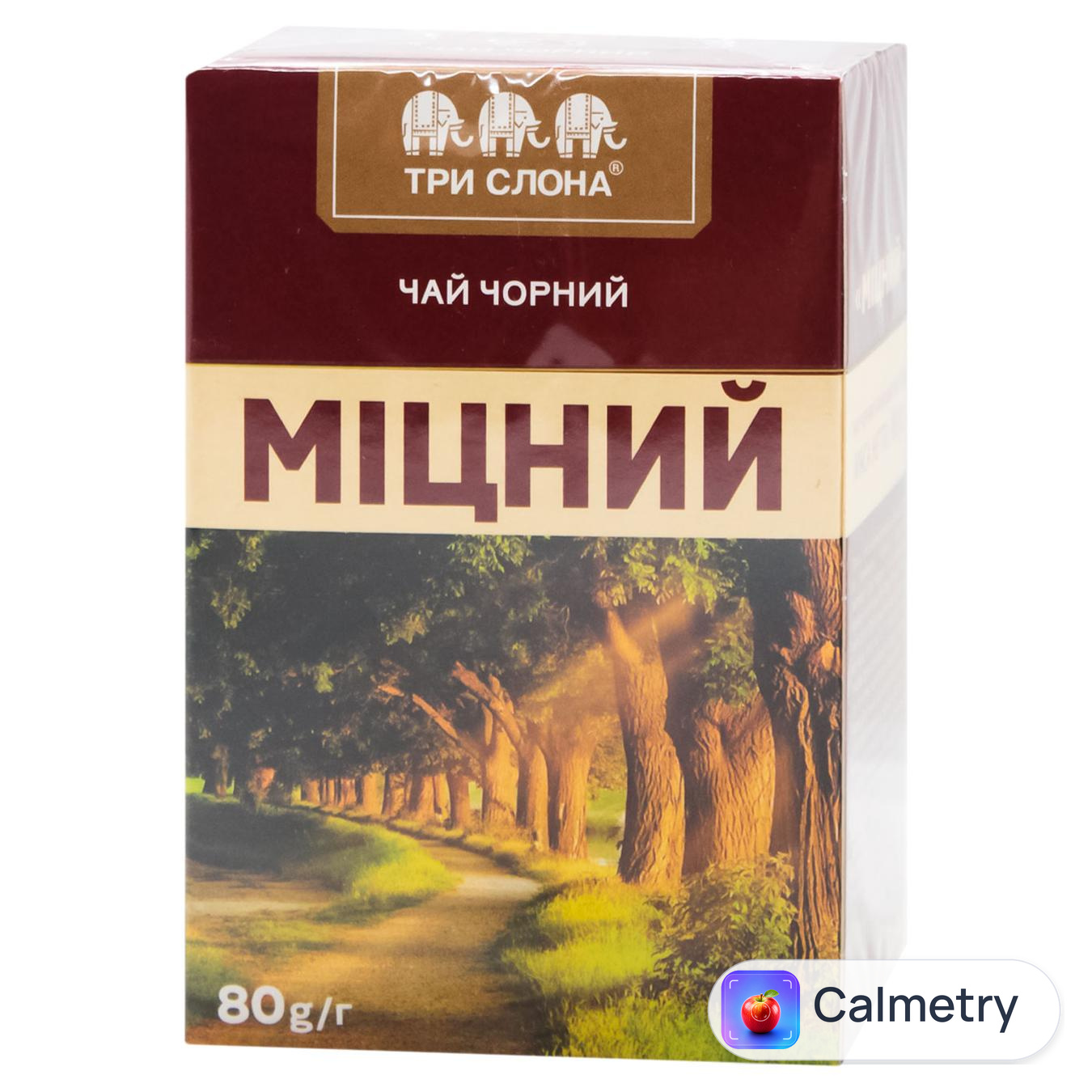 Чай чорний Три Слона Міцний листовий 80г