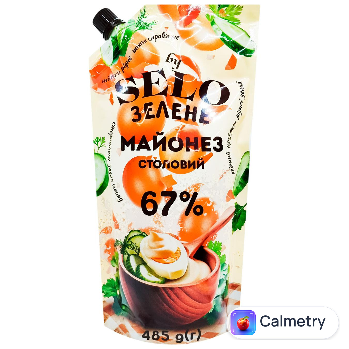 Майонез Selo Зелене Столовий 67% 485г