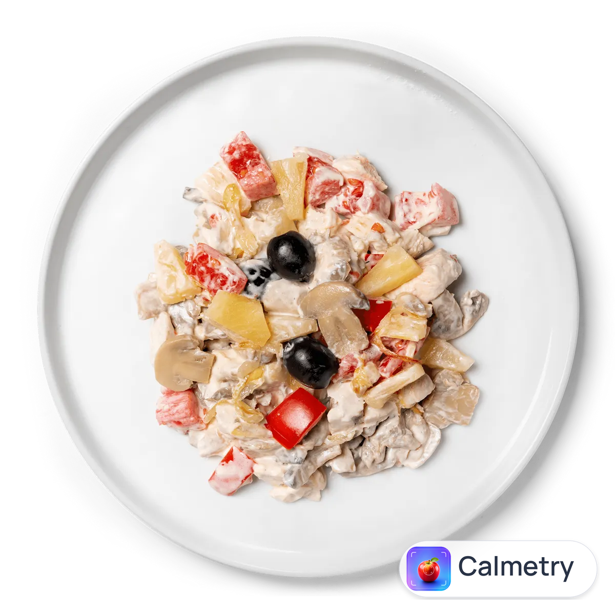 Салат з курячим філе, грибами та ананасами