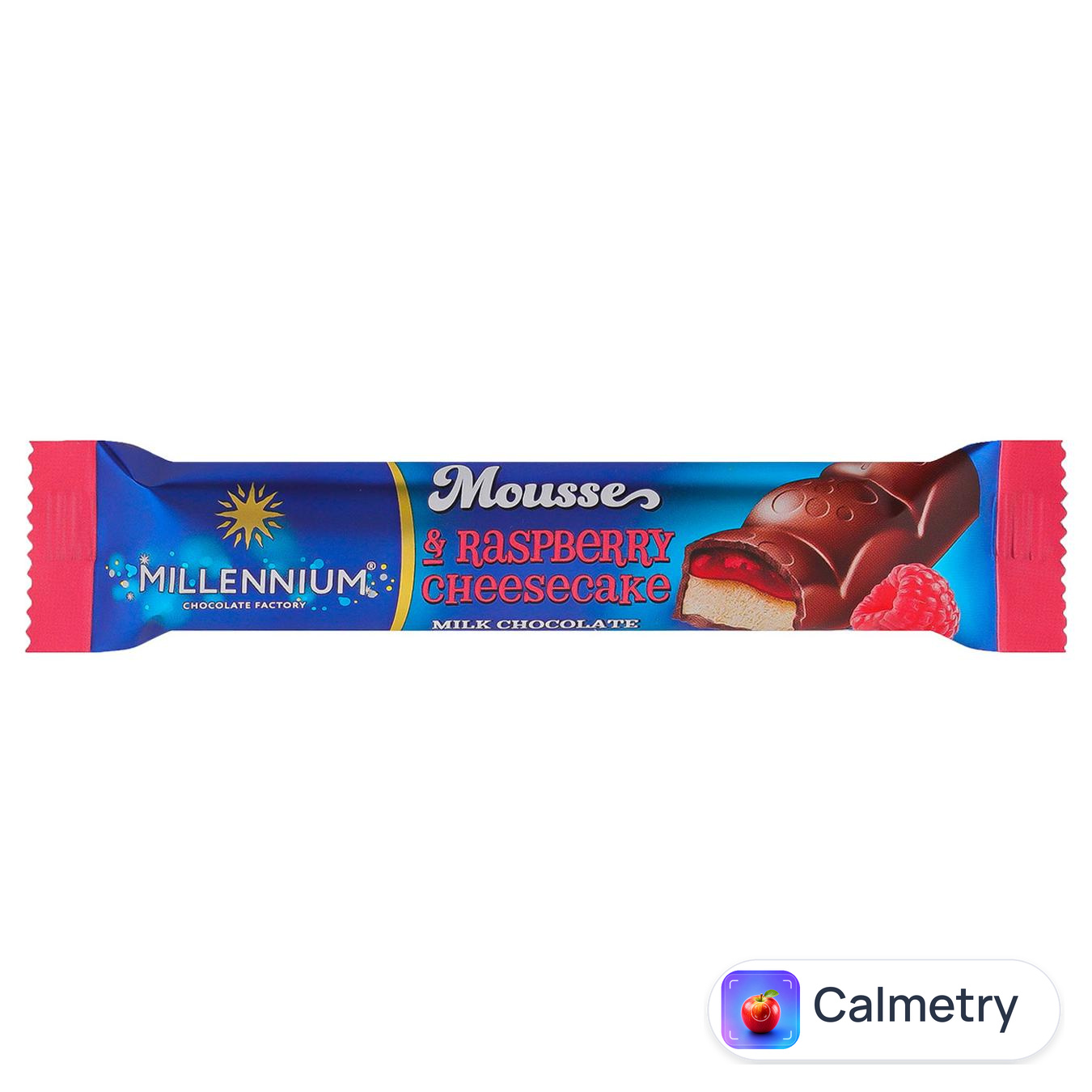 Шоколад молочний Millennium Mousse з мусовою та малиновою начинкою 33г