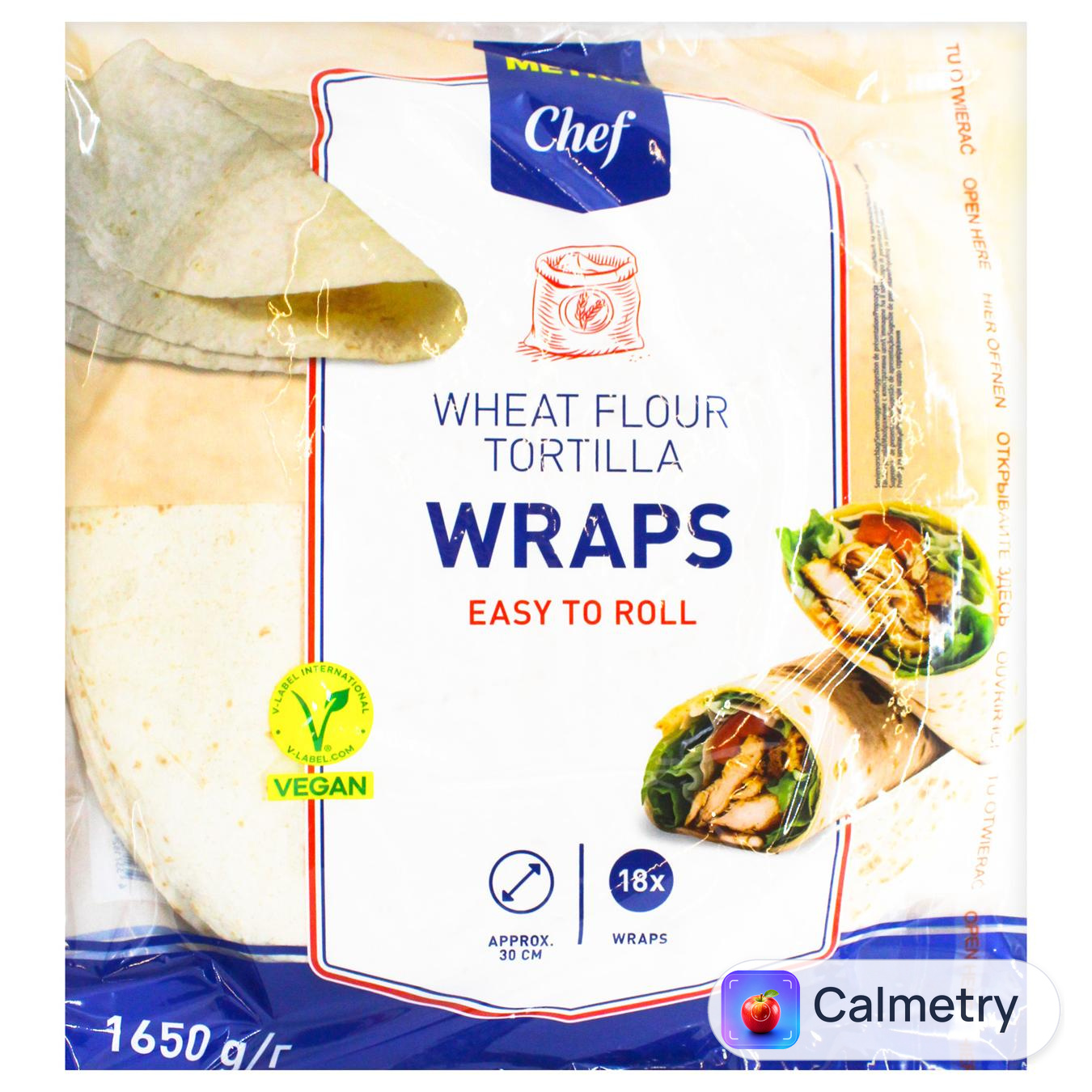 Тортилья Metro Chef пшенична 30см 18шт 1650г