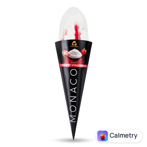 Морозиво «Три ведмеді» Monaco Yogurt strawberry йогурт-полуниця, 150г