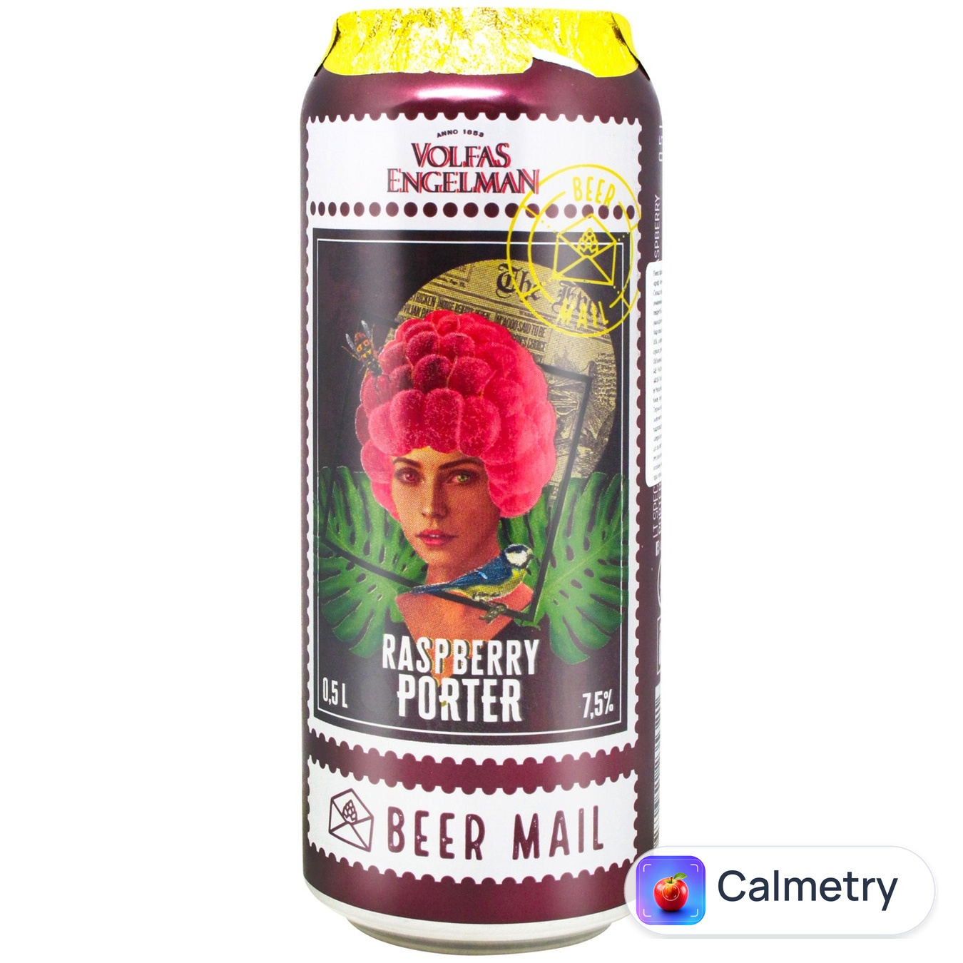Пиво Volfas Engelman Raspberry Porter темне крафтове 7,5% 0,5л