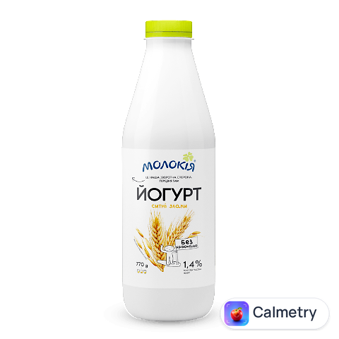 Йогурт «Молокія» злаки 1,4% пет, 770г