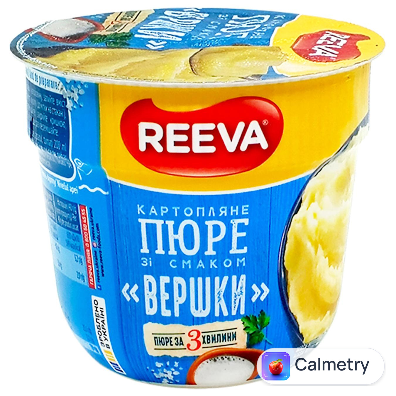 Пюре картопляне Reeva зі смаком вершків 40г
