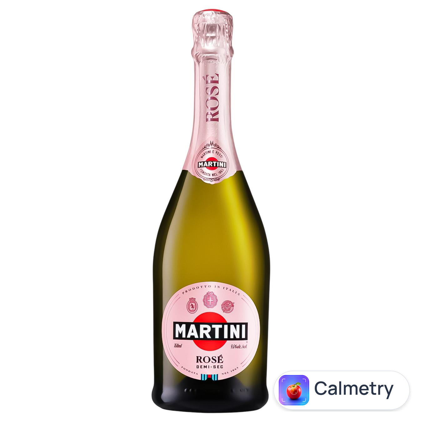 Вино ігристе Martini Rose напівсухе рожеве 9,5% 0,75л