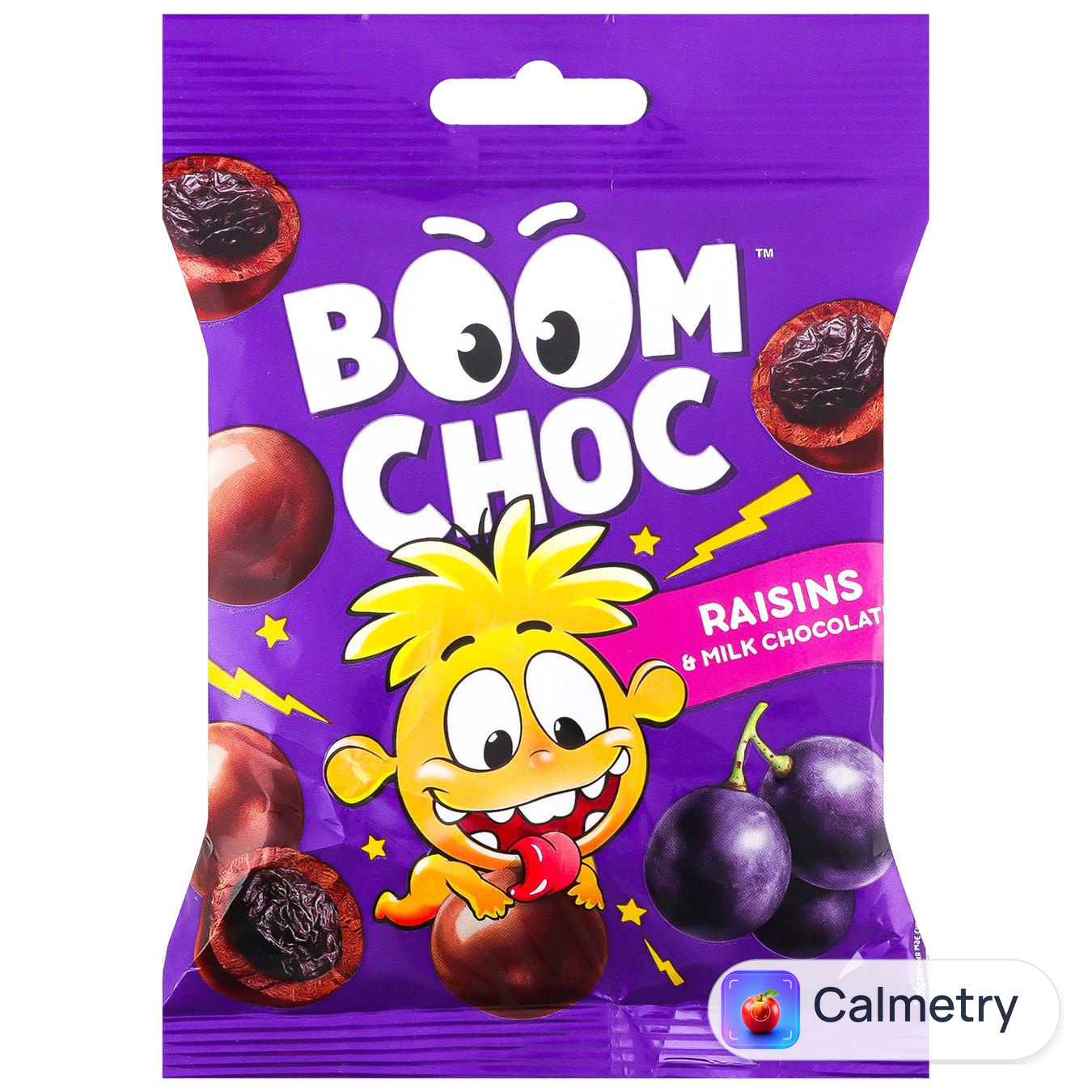 Драже Boom Choc родзинки в молочному шоколаді 80г