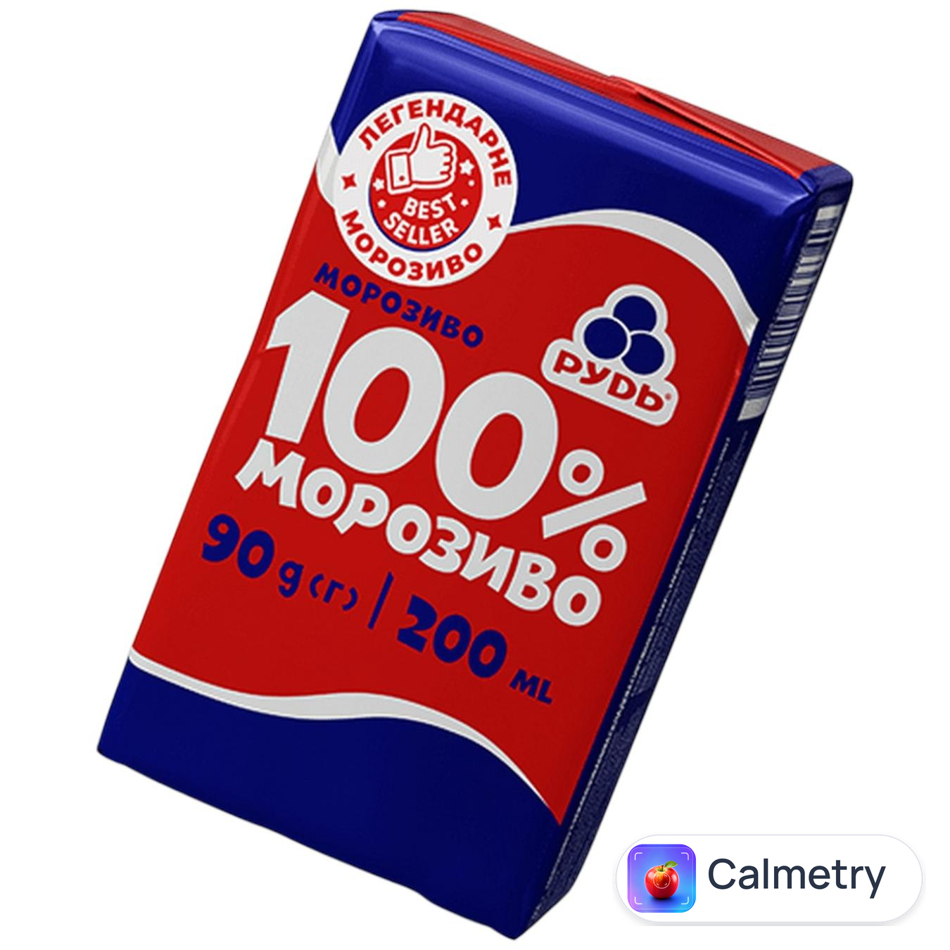 Морозиво Рудь 100% брикет 90г