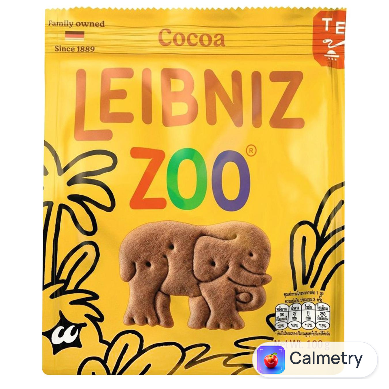 Печиво Leibniz Zoo какао 100г — фото продукту