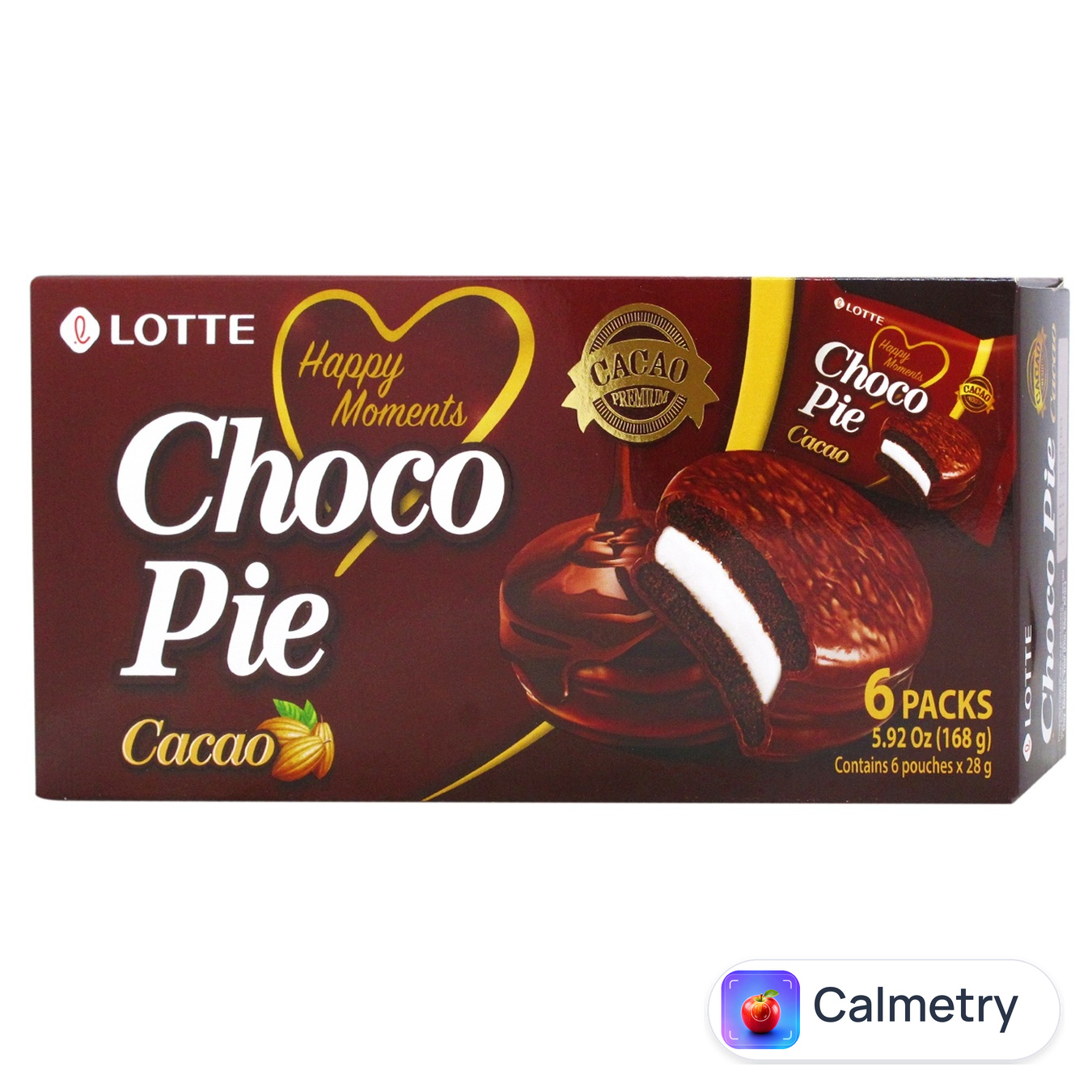 Печиво Lotte Choco Pie Cacao 6*28г 168г