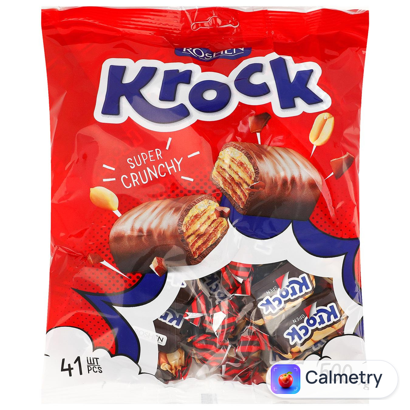 Цукерки Roshen Krock з арахісом 500г