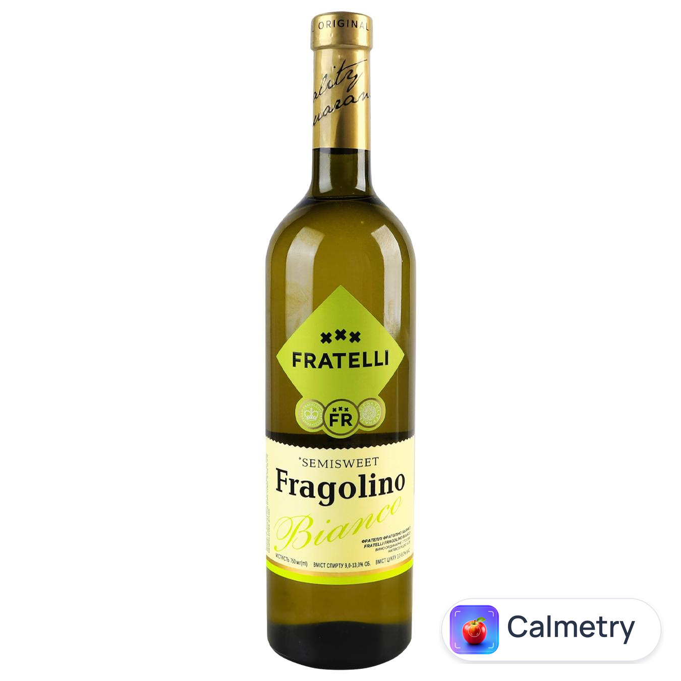 Вино Fratelli Fragolino Bianco біле напівсолодке 9-13% 0,75л — фото продукту