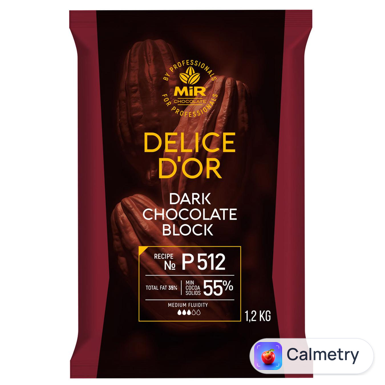 Шоколад чорний MiR Delice D'or P512 55% 1,2кг мір