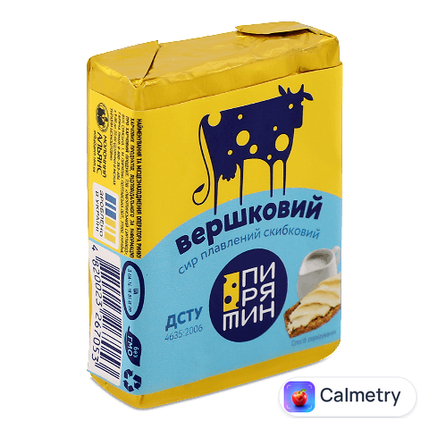 Сир плавлений Пирятин Вершковий скибковий 38%, 70г