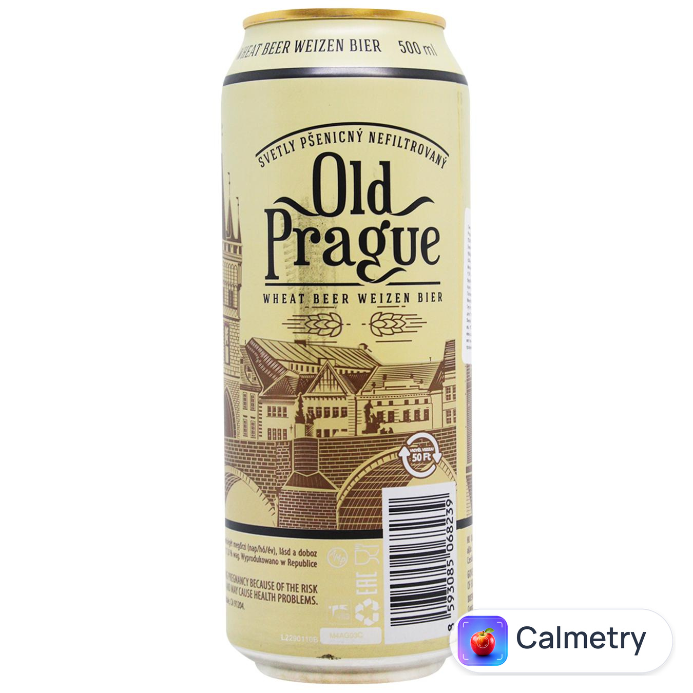 Пиво Old Prague світле нефільтроване 4,8% 0,5л