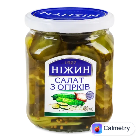 Салат Ніжин з огірків пастеризований с/б