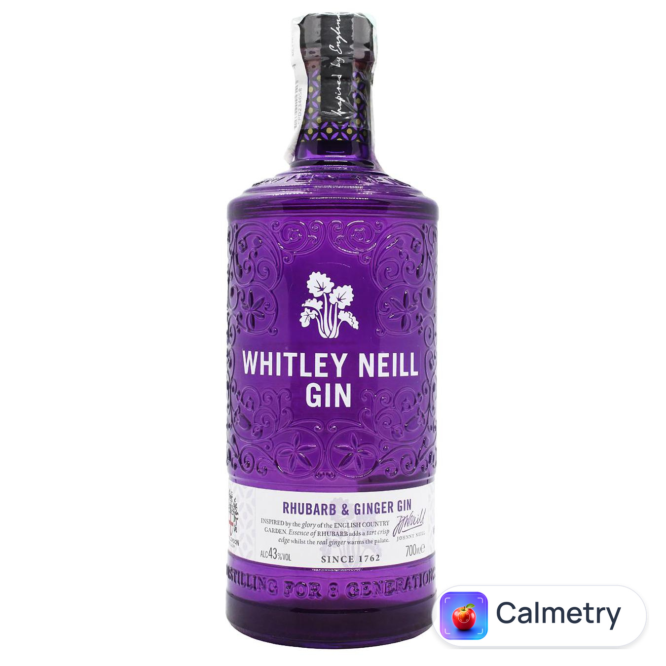 Джин Whitley Neill Rhubarb & Ginger 43% 0,7л