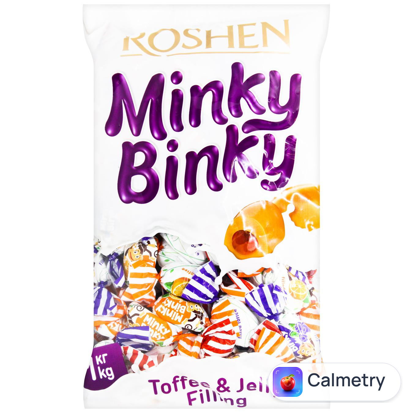 Ірис Roshen Minky Binky з желейною начинкою 1кг
