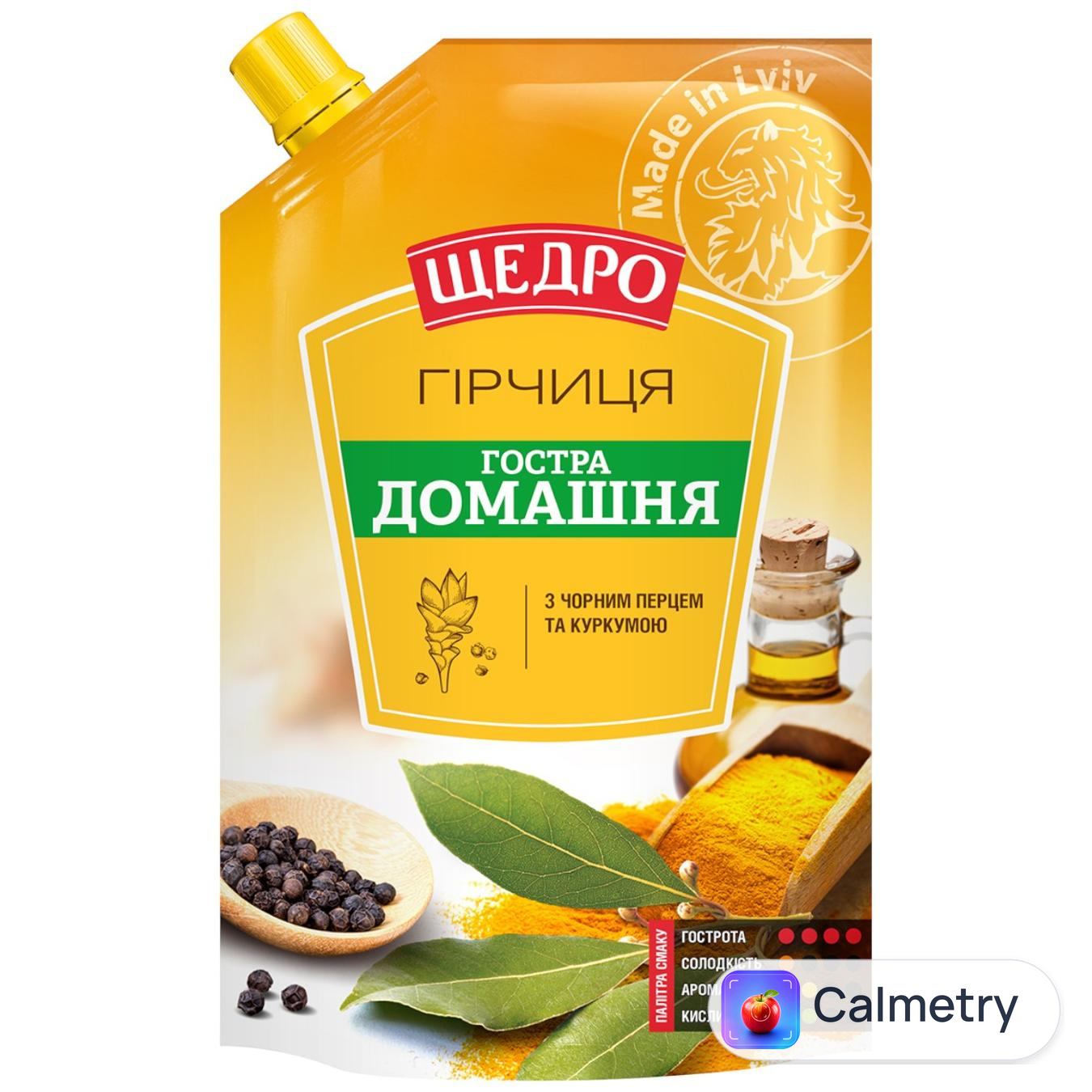 Гірчиця Щедро Гостра домашня 200г — фото продукту
