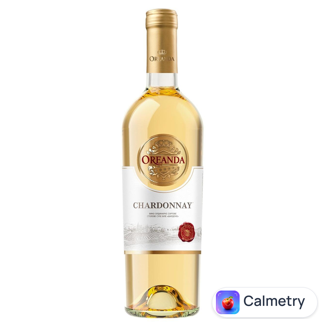 Вино Oreanda Chardonnay біле сухе 9,5-14% 0,75л — фото продукту