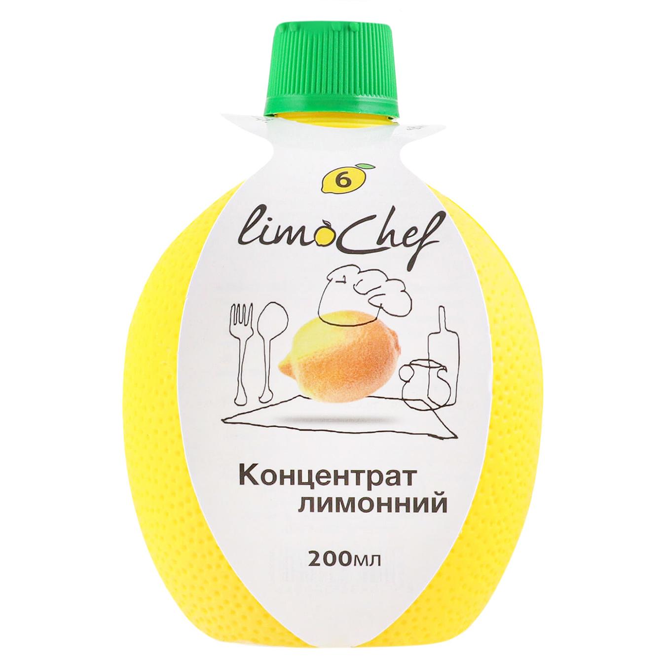 Сік LimoChef лимонний концентрований 200мл — фото продукту