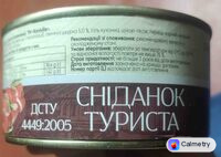 Сніданок туриста