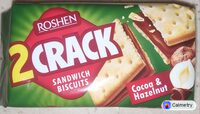 Печиво затяжне «2 Crack Sandwich Biscuits», з начинкою «Какао - Горіх» — фото продукту