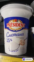 Сметана президент 15% — фото продукту