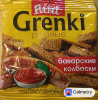 Грінки житні зі смаком баварських ковбасок