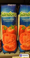 Томатний сік SANDORA з сіллю, 100 %, 0,95 — фото продукту