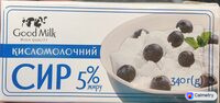 Сир кисломолочний, 5% жиру — фото продукту