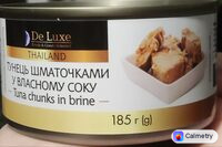 Шматочки тунця у власному соку