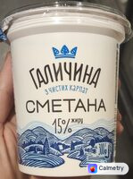 Сметана 15% жиру