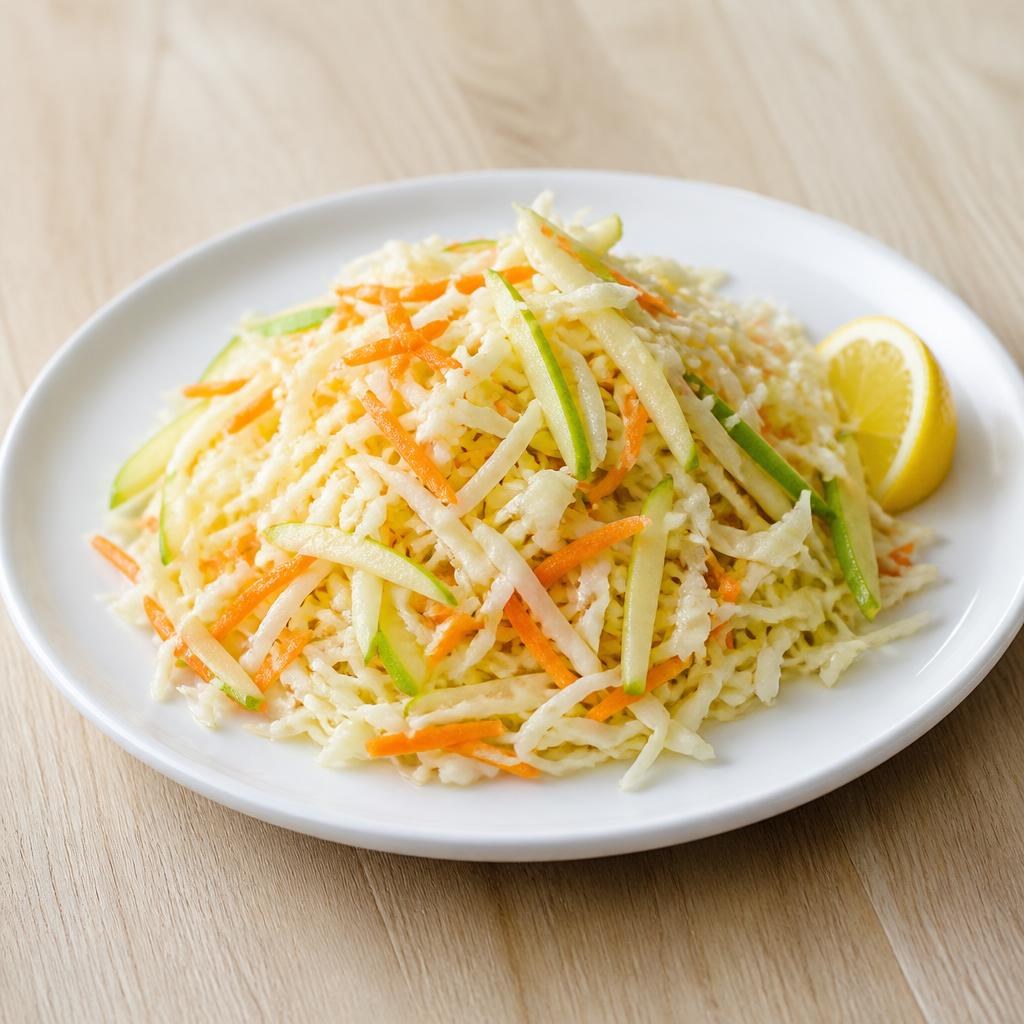 Салат з хрусткою капустою і яблуком