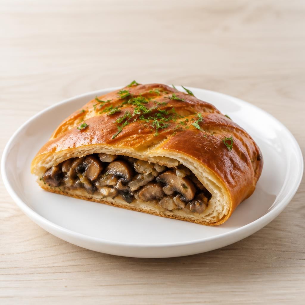 Кулеб'яка з грибами